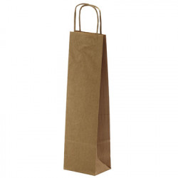 Sac cadeau Kraft 1 bouteille